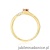Pierścionek W0262 Rubin 0,15ct żółte złoto