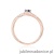 Pierścionek W0262 Szafir 0,15ct różowe złoto