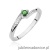 Pierścionek W0262 Szmaragd 0,15ct białe złoto