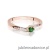 Pierścionek W0262 Szmaragd 0,15ct różowe złoto