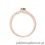 Pierścionek W0262 Szmaragd 0,15ct różowe złoto