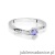 Pierścionek W0262 Tanzanit 0,15ct białe złoto