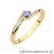 Pierścionek W0262 Tanzanit 0,15ct żółte złoto