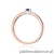 Pierścionek W0288 Szafir 0,15ct różowe złoto