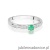 Pierścionek W0288 Szmaragd 0,15ct białe złoto