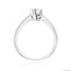 Pierścionek W0293 Diament Laboratoryjny 0,20ct białe złoto