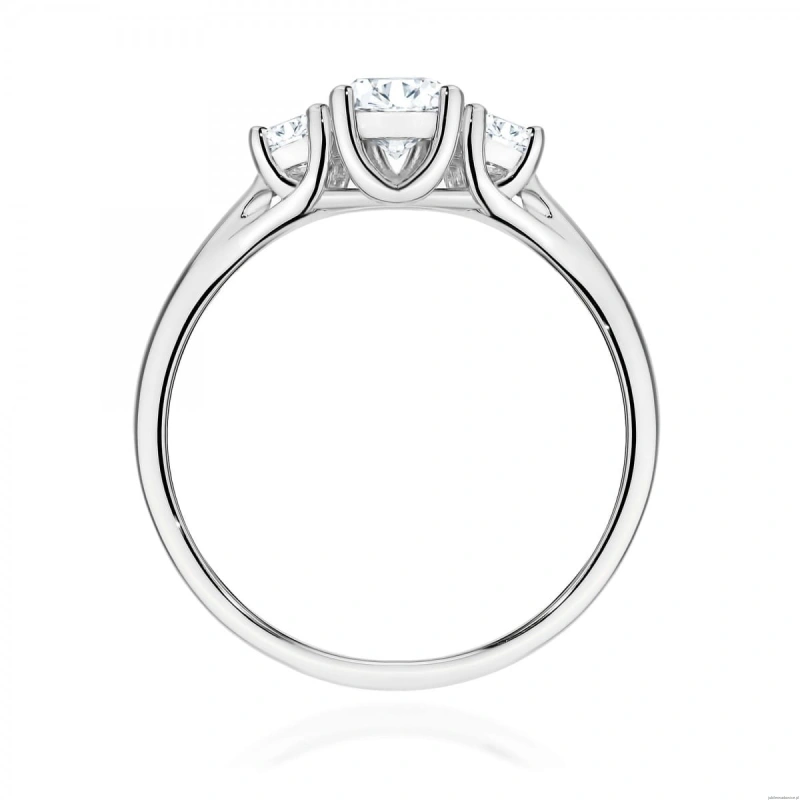 Pierścionek W0344 Diament Laboratoryjny 0,25ct białe złoto