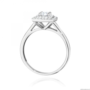 Pierścionek W0345 Diament Laboratoryjny 0,30ct białe złoto
