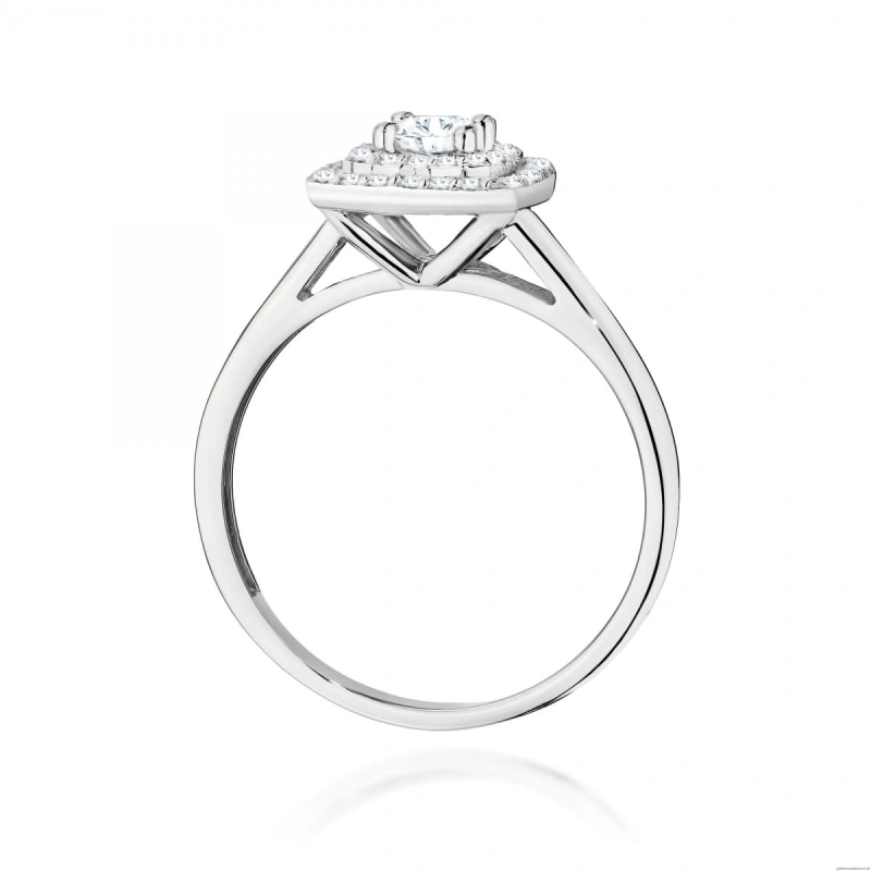 Pierścionek W0345 Diament Laboratoryjny 0,30ct białe złoto