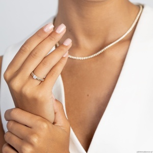 Pierścionek W0355 Diament Laboratoryjny 0,30ct żółte złoto