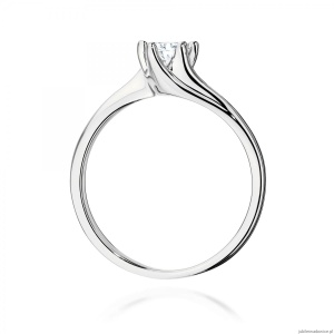 Pierścionek W0423 Diament Laboratoryjny 0,50ct białe złoto