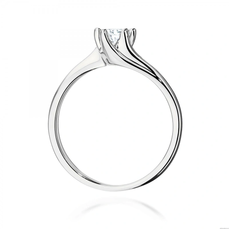 Pierścionek W0423 Diament Laboratoryjny 0,50ct białe złoto