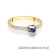 Pierścionek W0435 Szafir 0,15ct żółte złoto