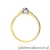 Pierścionek W0435 Szafir 0,15ct żółte złoto