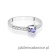 Pierścionek W0435 Tanzanit 0,15ct białe złoto