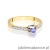 Pierścionek W0435 Tanzanit 0,15ct żółte złoto