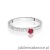 Pierścionek W0459 Rubin 0,15ct białe złoto