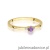 Pierścionek W0464 Ametyst 0,10ct żółte złoto