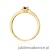 Pierścionek W0464 Ametyst 0,10ct żółte złoto