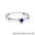 Pierścionek W0464 Szafir 0,15ct białe złoto