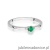 Pierścionek W0464 Szmaragd 0,15ct białe złoto