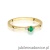 Pierścionek W0464 Szmaragd 0,15ct żółte złoto