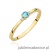 Pierścionek W0464 Topaz 0,15ct żółte złoto