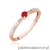 Pierścionek W0465 Rubin 0,15ct różowe złoto