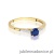 Pierścionek W0466 Szafir 0,30ct żółte złoto