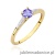 Pierścionek W0466 Tanzanit 0,35ct żółte złoto