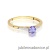 Pierścionek W0466 Tanzanit 0,35ct żółte złoto