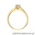 Pierścionek W0466 Tanzanit 0,35ct żółte złoto