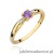 Pierścionek W0469 Ametyst 0,10ct żółte złoto