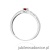 Pierścionek W0469 Rubin 0,15ct białe złoto