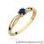 Pierścionek W0469 Szafir 0,15ct żółte złoto