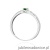 Pierścionek W0469 Szmaragd 0,15ct białe złoto