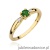 Pierścionek W0469 Szmaragd 0,15ct żółte złoto
