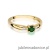 Pierścionek W0469 Szmaragd 0,15ct żółte złoto