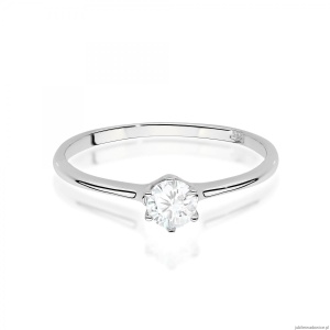 Pierścionek W0499 Diament Laboratoryjny 0,25ct białe złoto