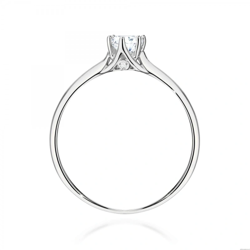 Pierścionek W0499 Diament Laboratoryjny 0,25ct białe złoto