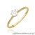 Pierścionek W0499 Diament Laboratoryjny 0,25ct żółte złoto