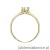 Pierścionek W0499 Diament Laboratoryjny 0,25ct żółte złoto