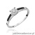 Pierścionek W055 Diament 0,08ct białe złoto