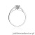 Pierścionek W055 Diament 0,08ct białe złoto