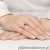 Pierścionek W055 Czarny Diament 0,08ct żółte złoto
