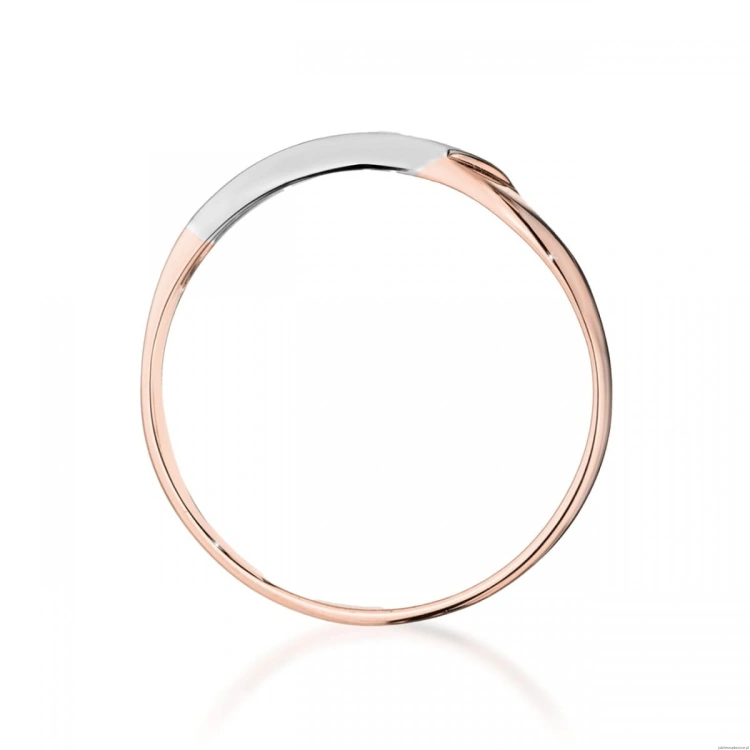 Pierścionek W0609 Diament 0,04ct różowe złoto
