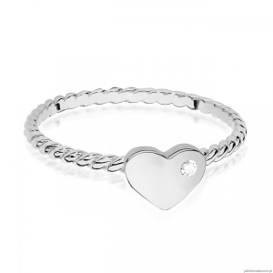 Pierścionek W0610 Diament 0,03ct białe złoto