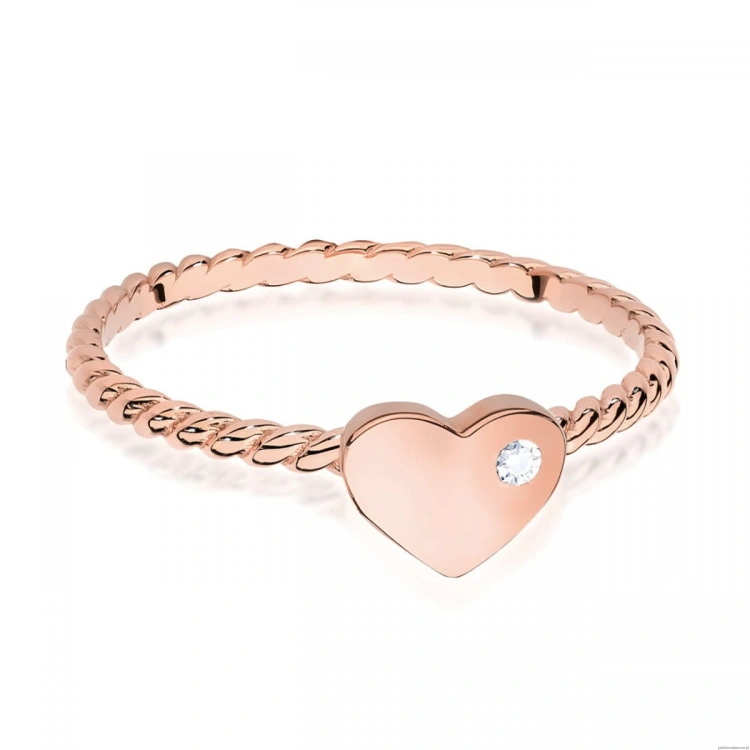 Pierścionek W0610 Diament 0,03ct różowe złoto