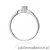 Pierścionek W0613 Topaz 0,15ct białe złoto
