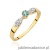 Pierścionek W0613 Topaz 0,15ct żółte złoto